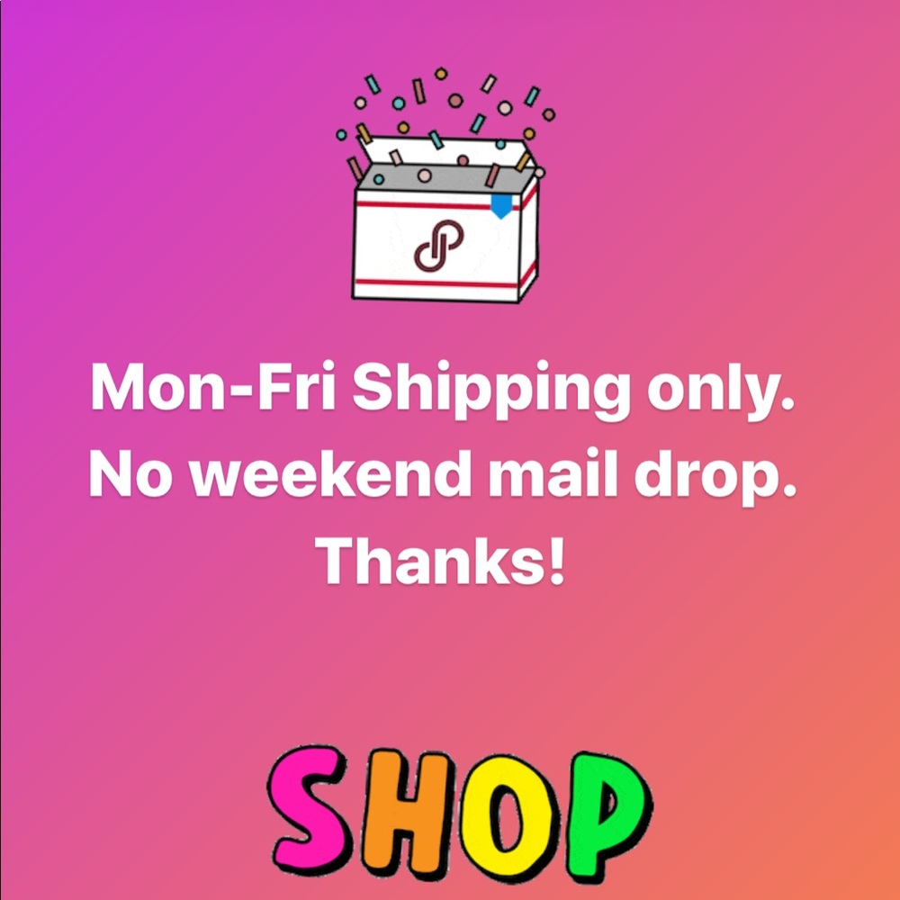 No weekend shipping.